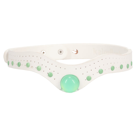 MEDUSA NECKLACE / WHITE/GREEN