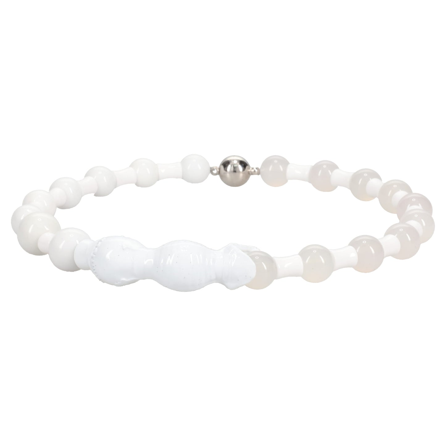 SERPENT NECKLACE / WHITE