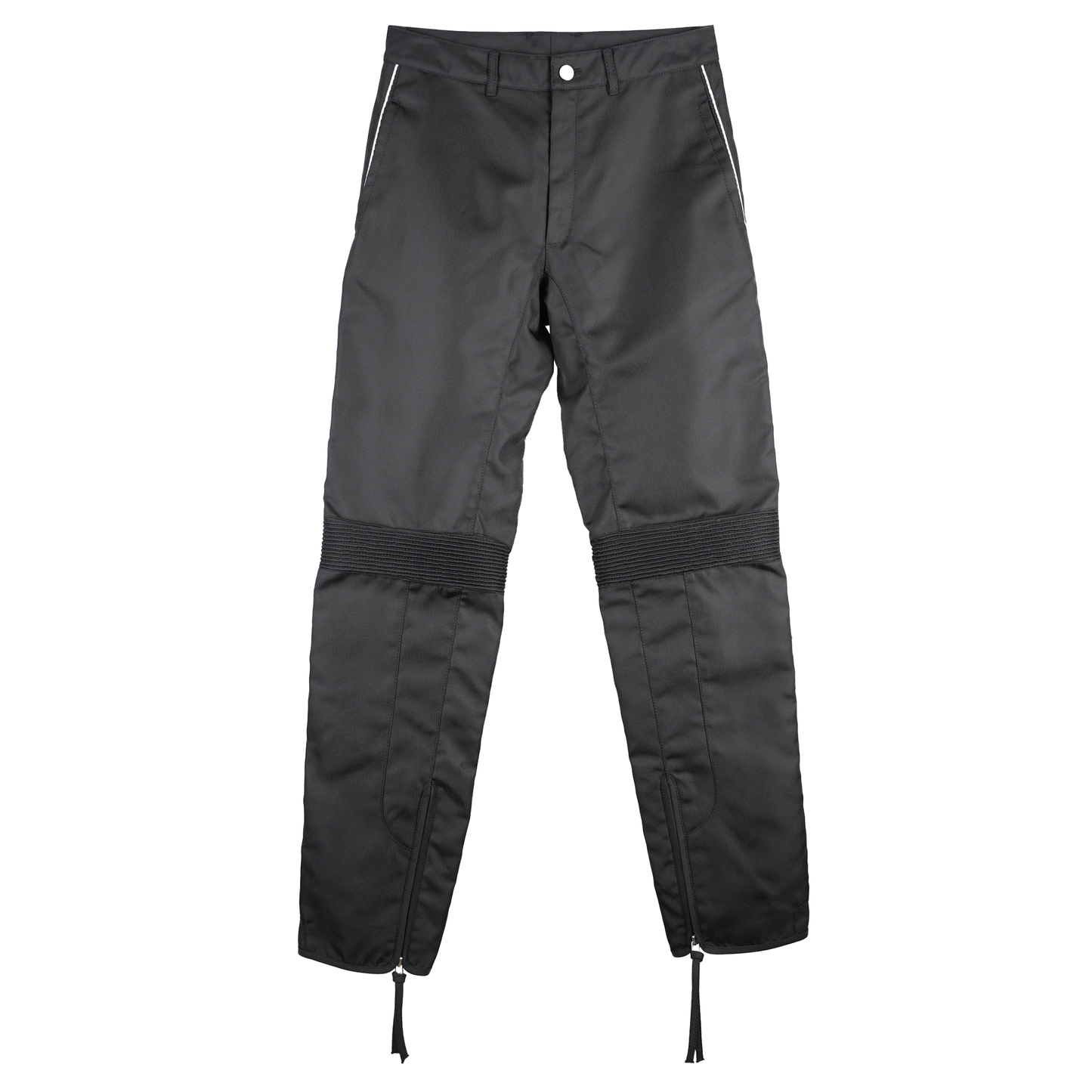 LOCK-STITCHED RIDING PANTS / BLACK