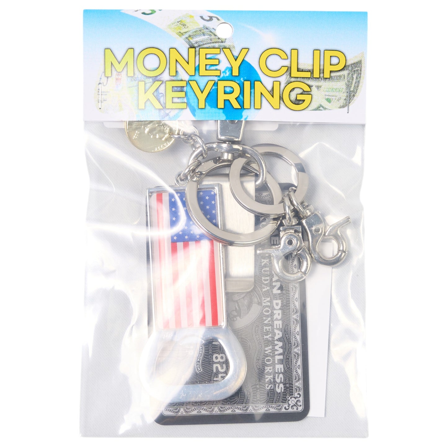 MONEY CLIP KEYRING / MULTI