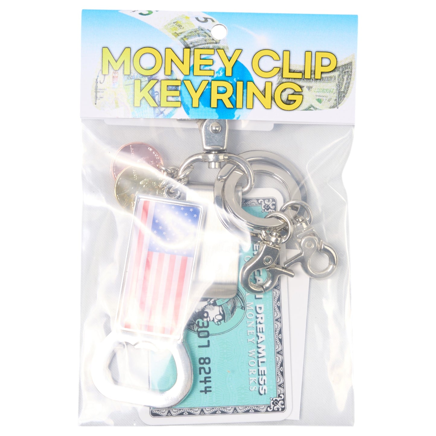 MONEY CLIP KEYRING / MULTI
