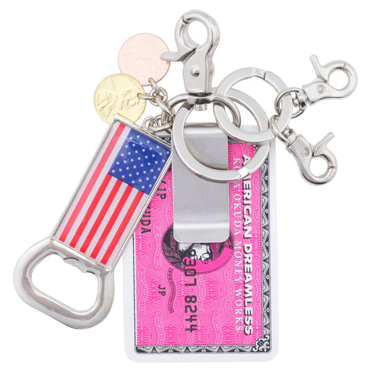 MONEY CLIP KEYRING / MULTI