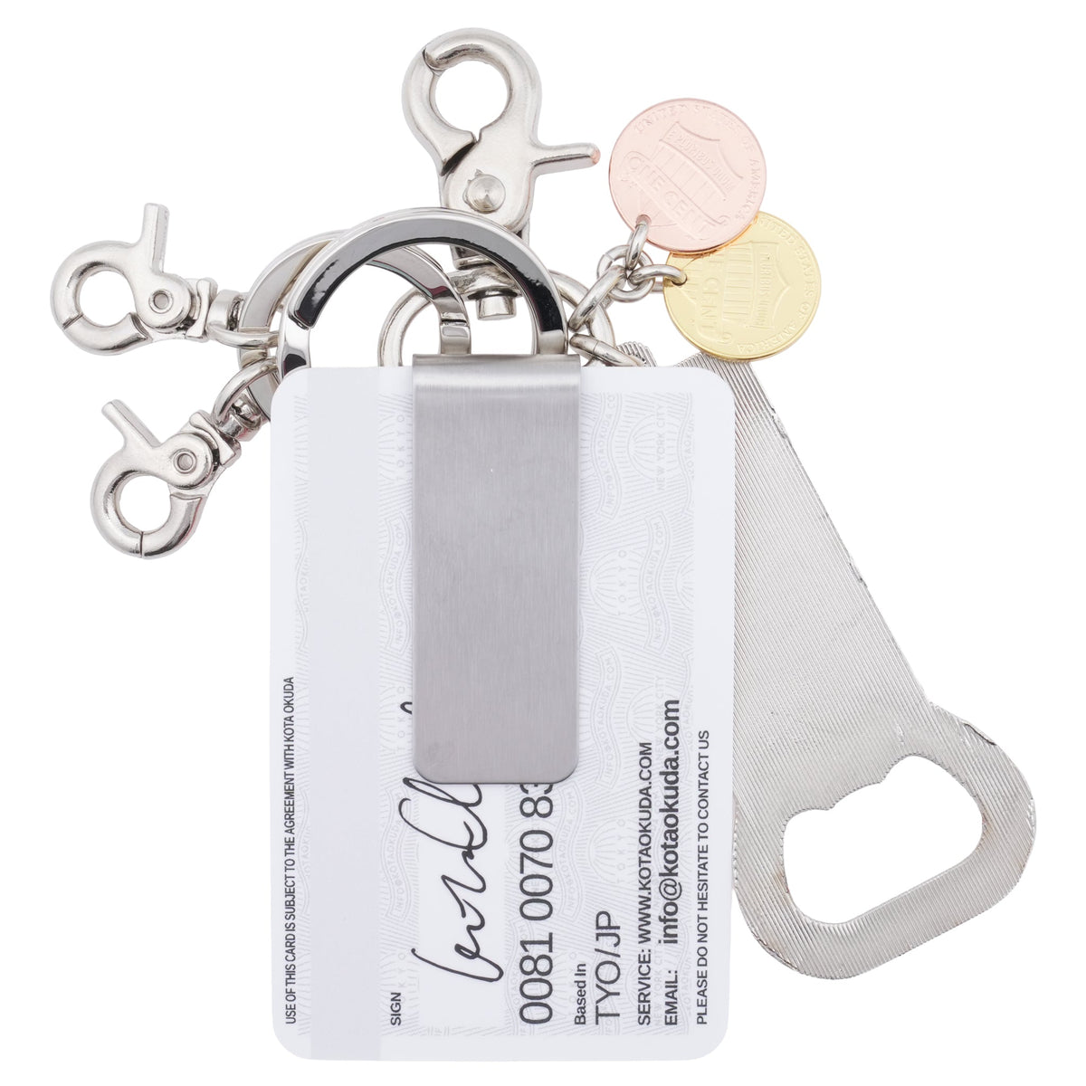 MONEY CLIP KEYRING / MULTI