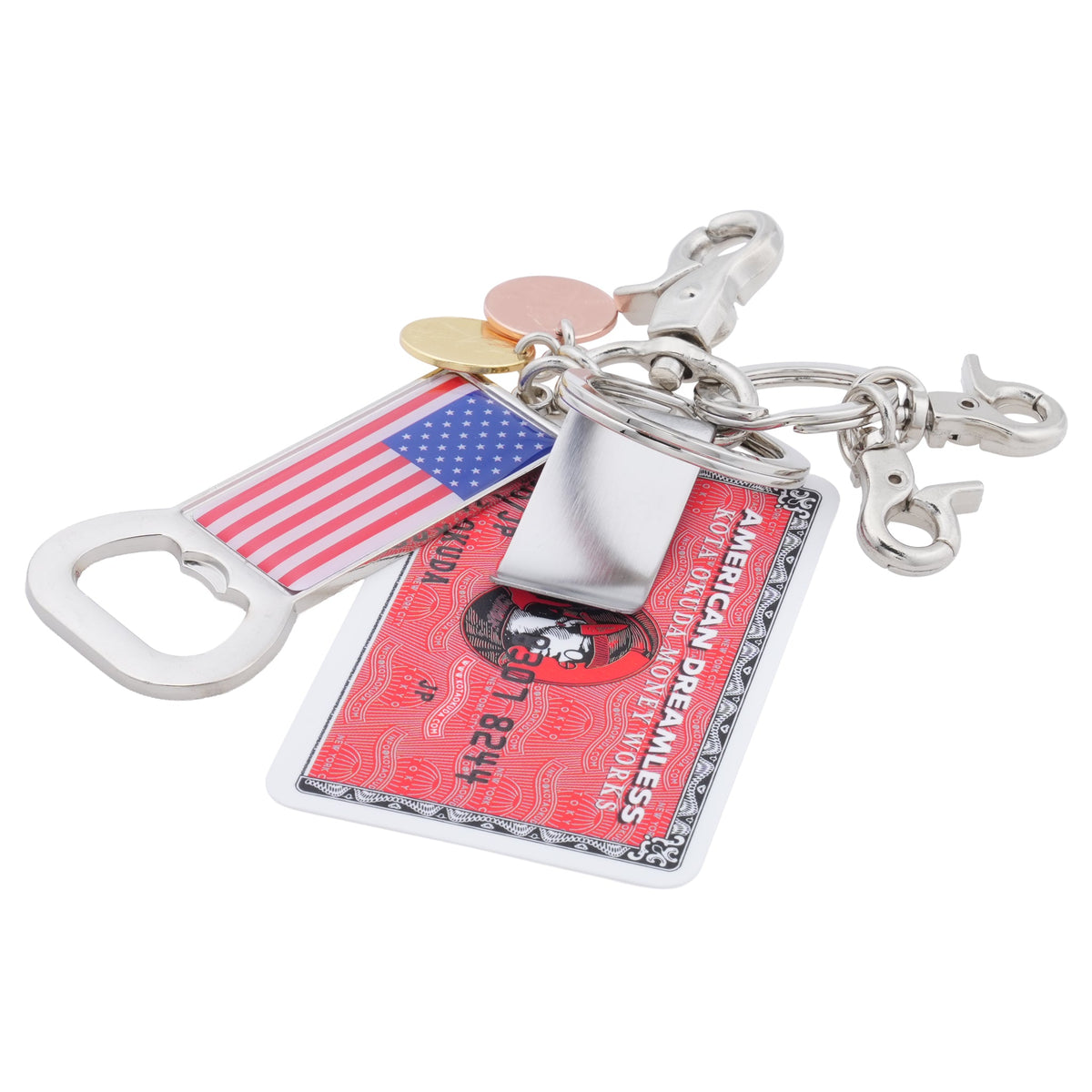 MONEY CLIP KEYRING / MULTI
