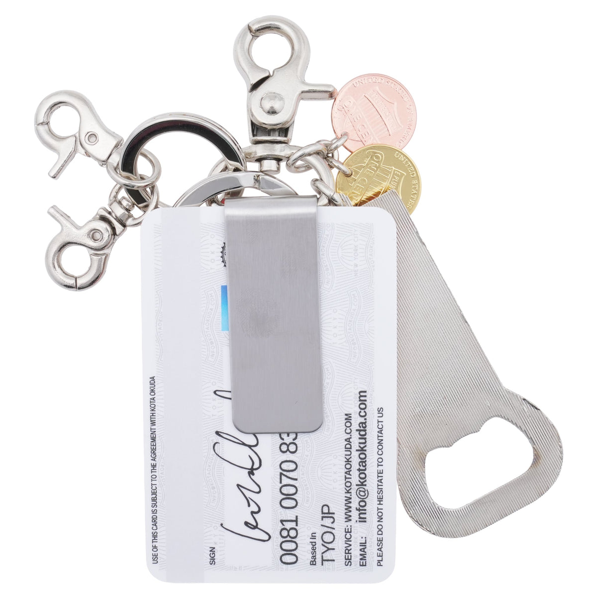 MONEY CLIP KEYRING / MULTI