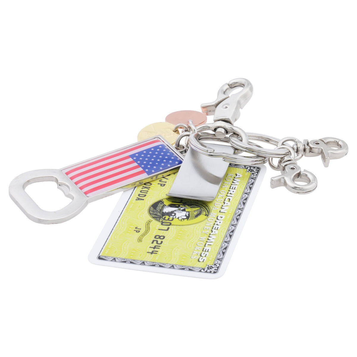 MONEY CLIP KEYRING / MULTI