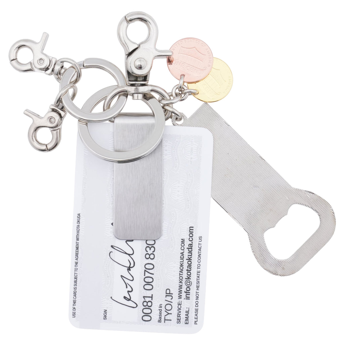 MONEY CLIP KEYRING / MULTI