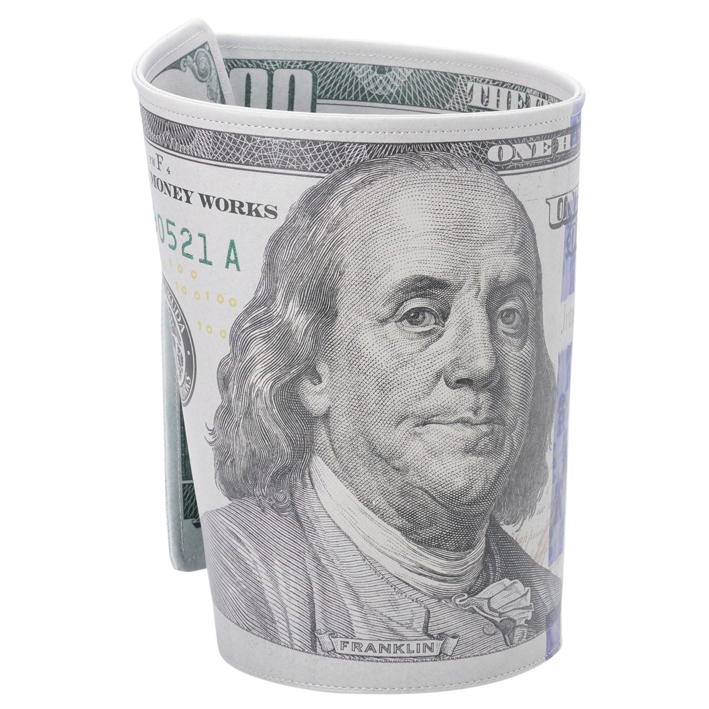 CRUMPLED BILL BOX / SILVER