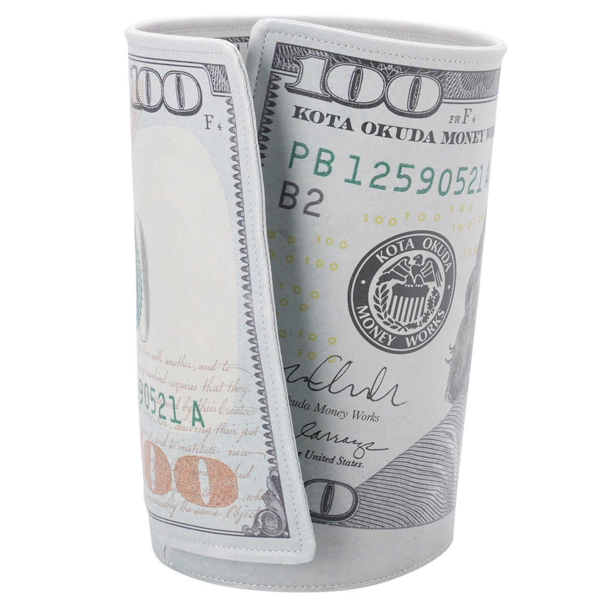 CRUMPLED BILL BOX / SILVER