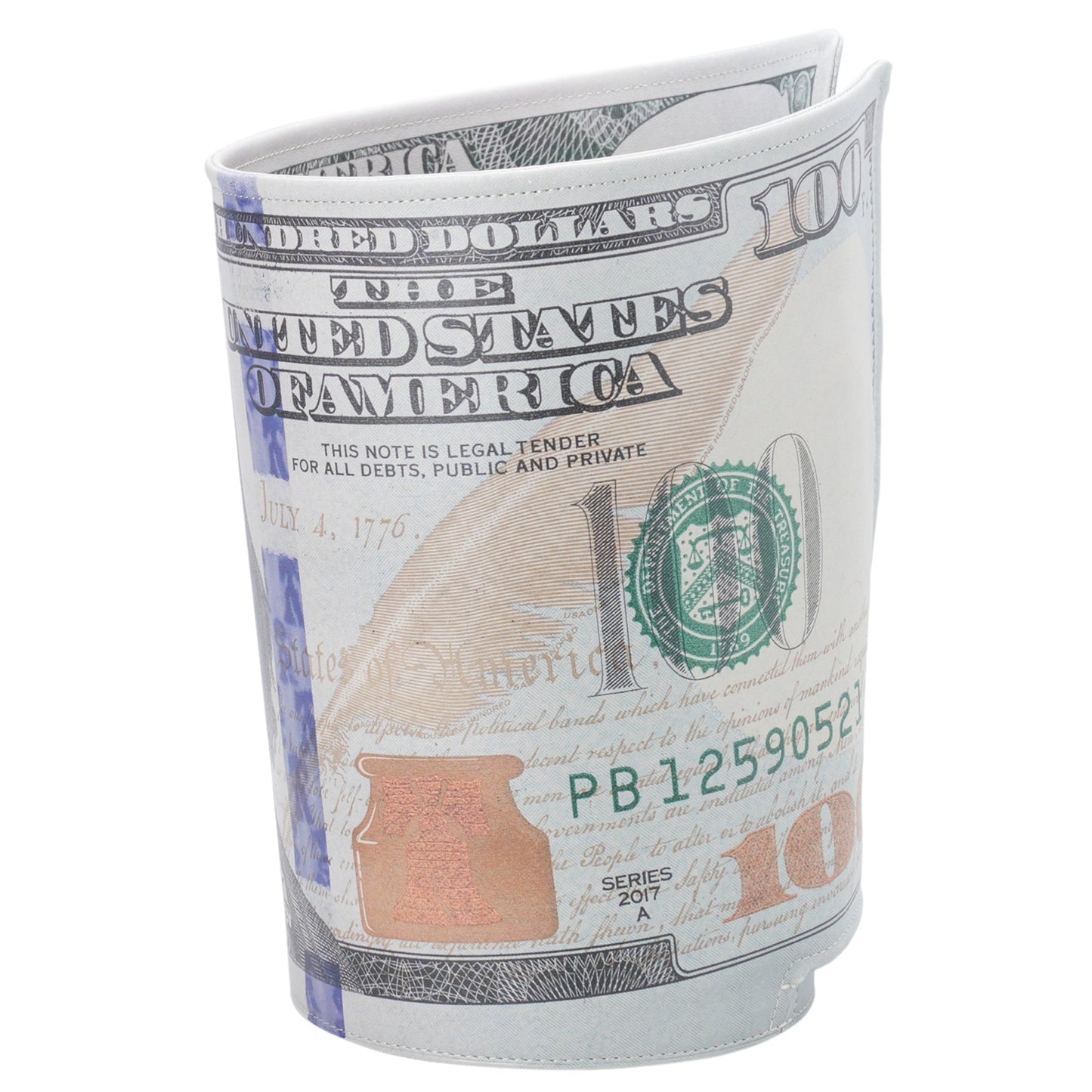 CRUMPLED BILL BOX / SILVER