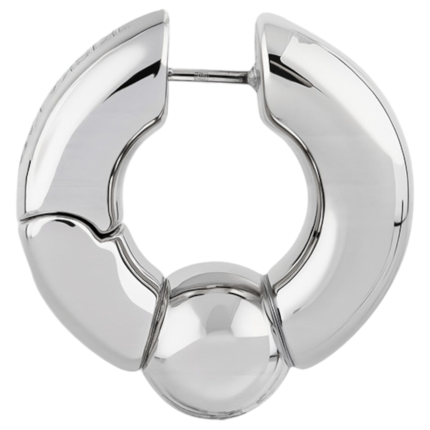 BARBELL EARRING / SILVER