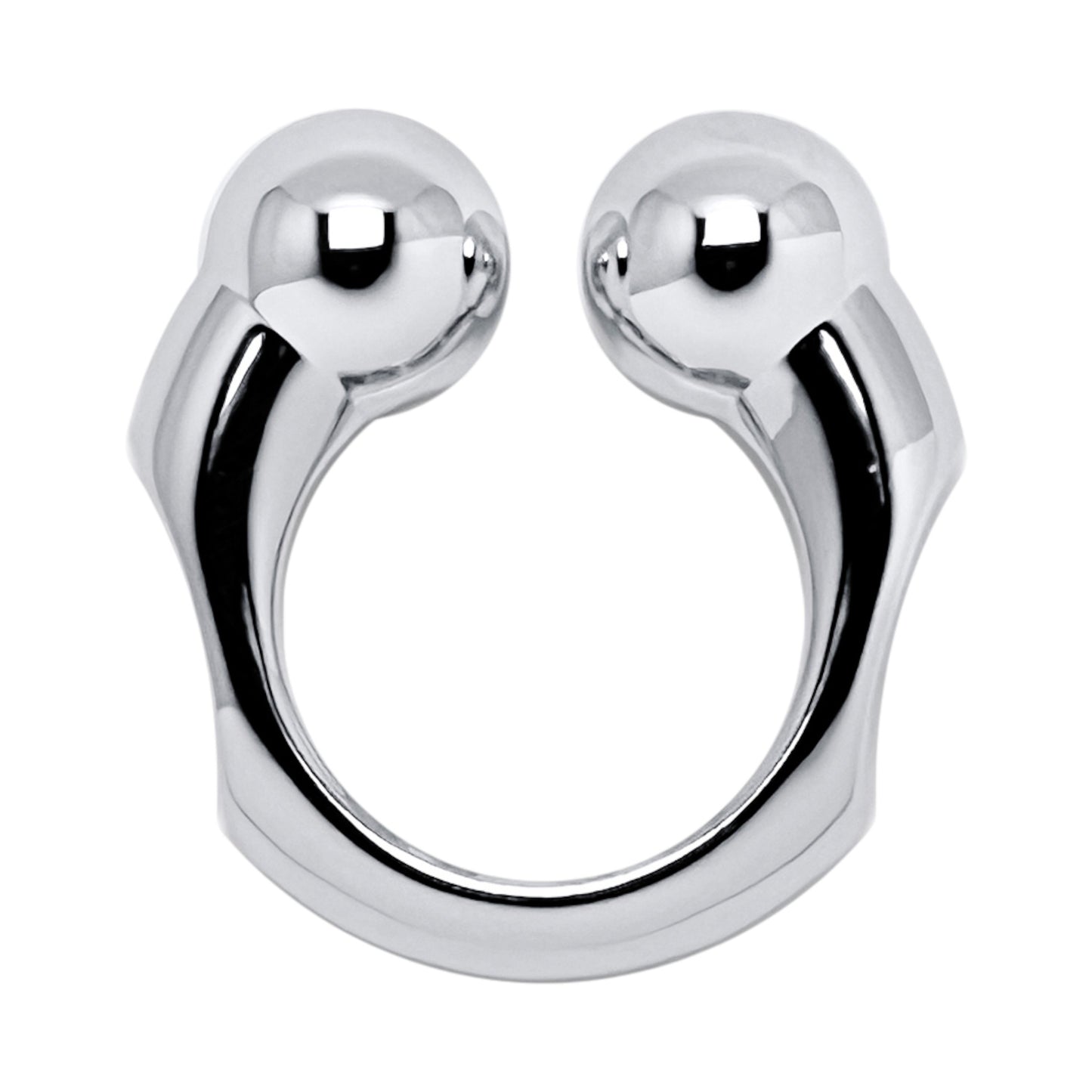 CHUNKY PIERCING RING / SILVER