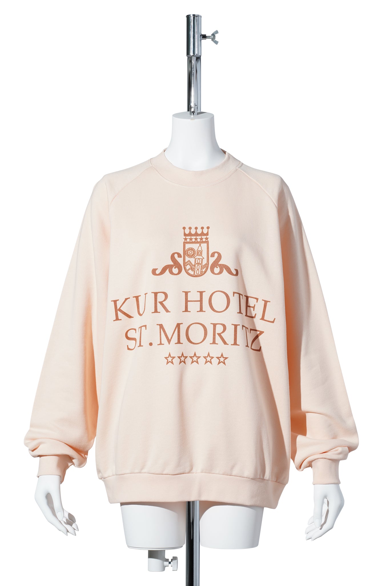 KUR HOTEL ST MORITZ SWEATSHIRT / PEACH