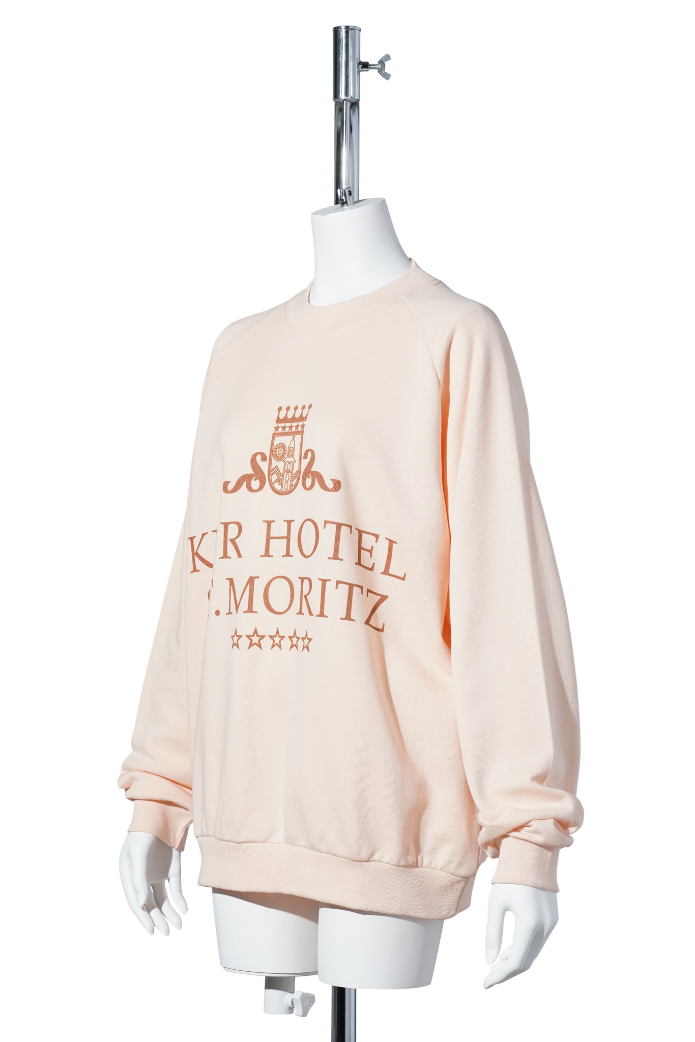 KUR HOTEL ST MORITZ SWEATSHIRT / PEACH