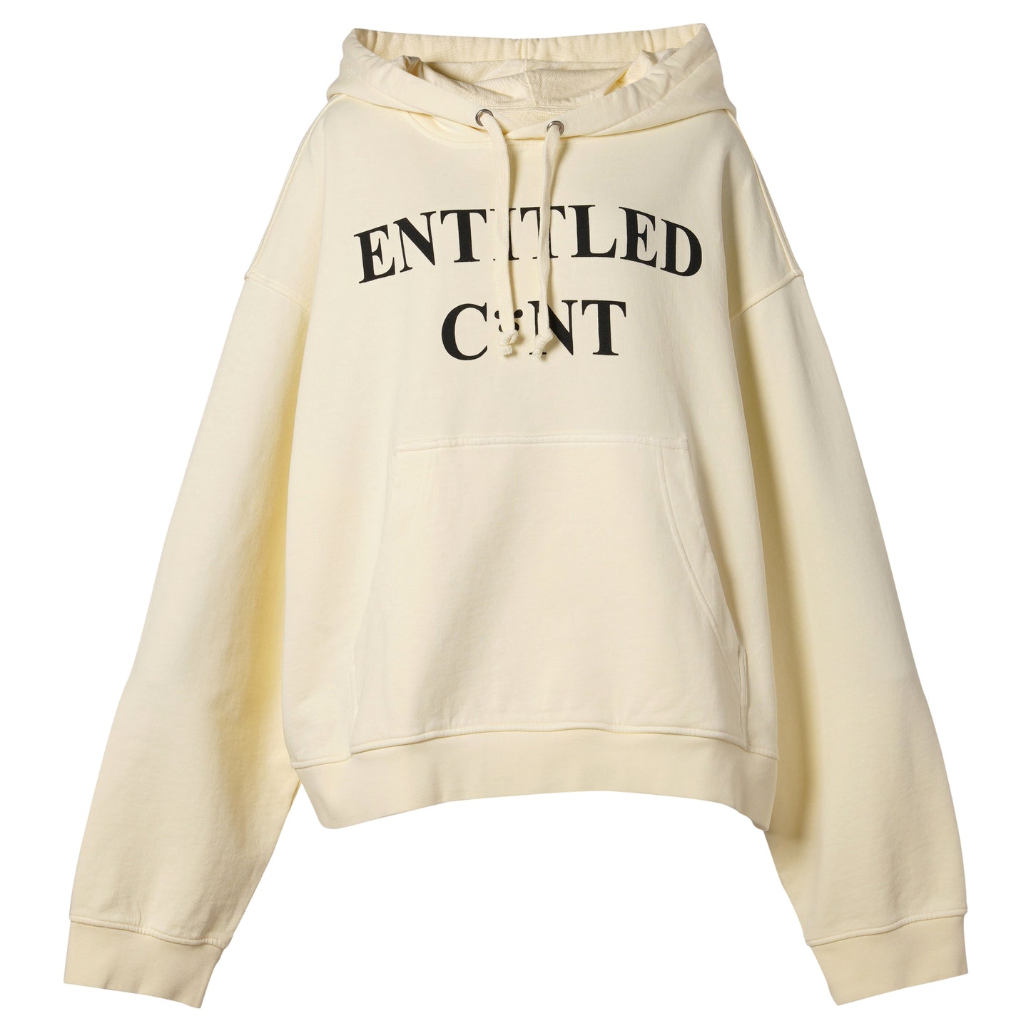 ENTITLED C*NT HOODIE / BONE