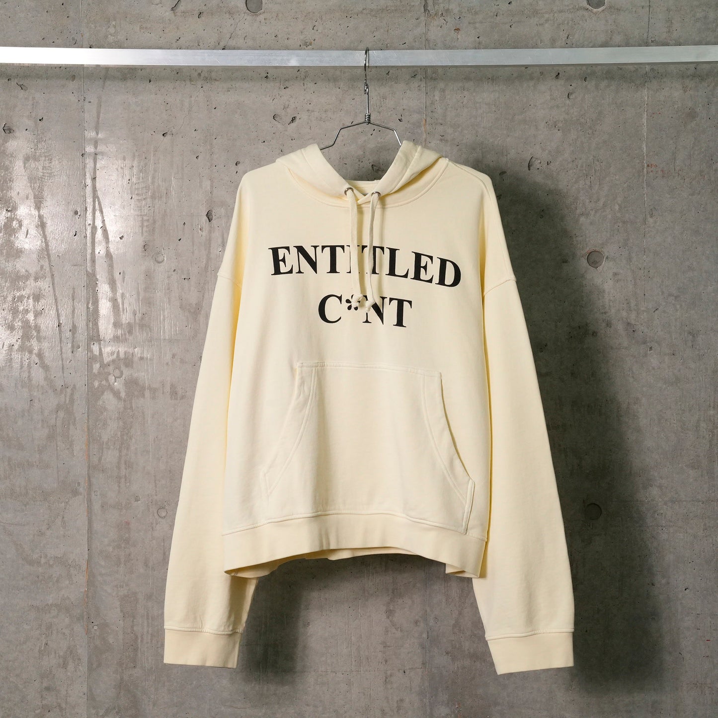 ENTITLED C*NT HOODIE / BONE