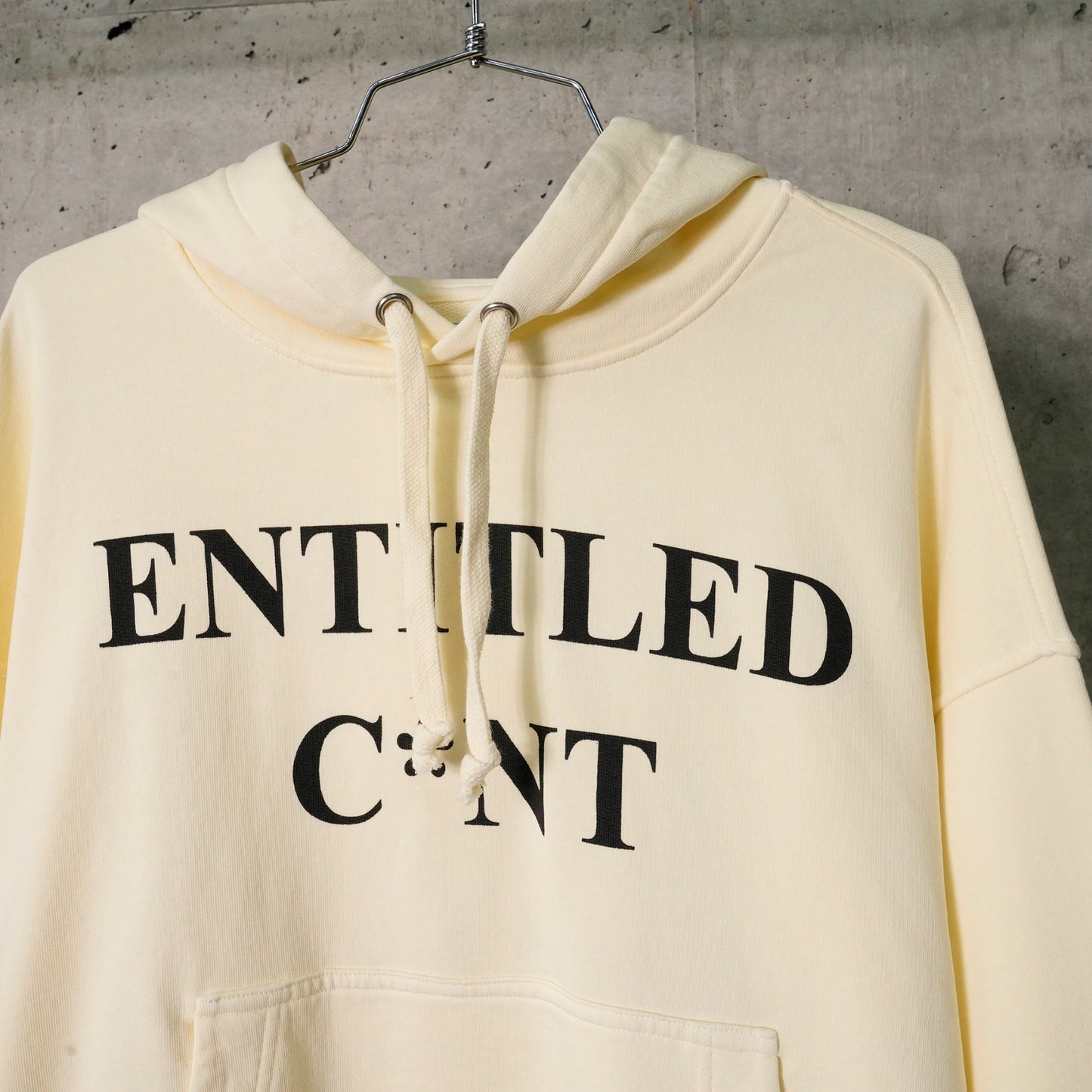 ENTITLED C*NT HOODIE / BONE