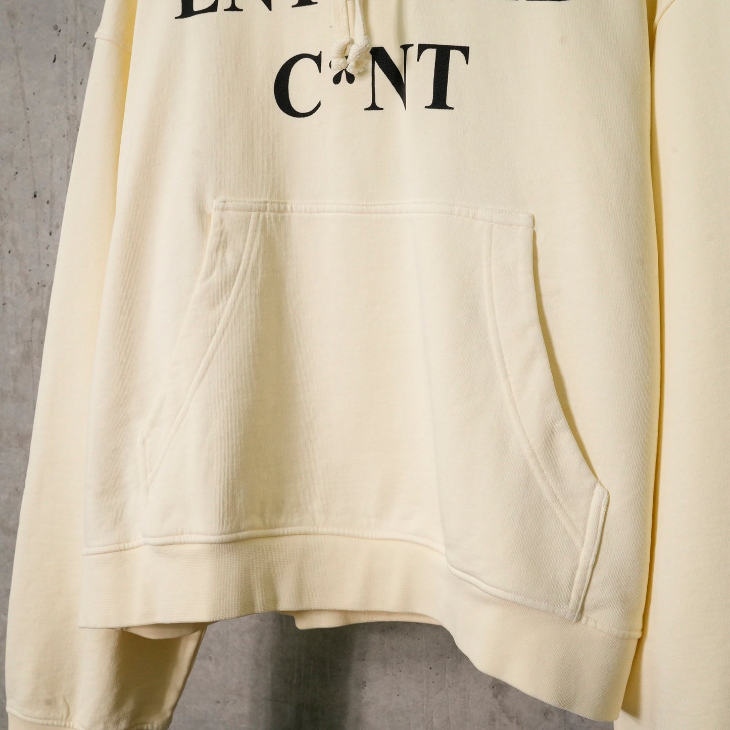 ENTITLED C*NT HOODIE / BONE