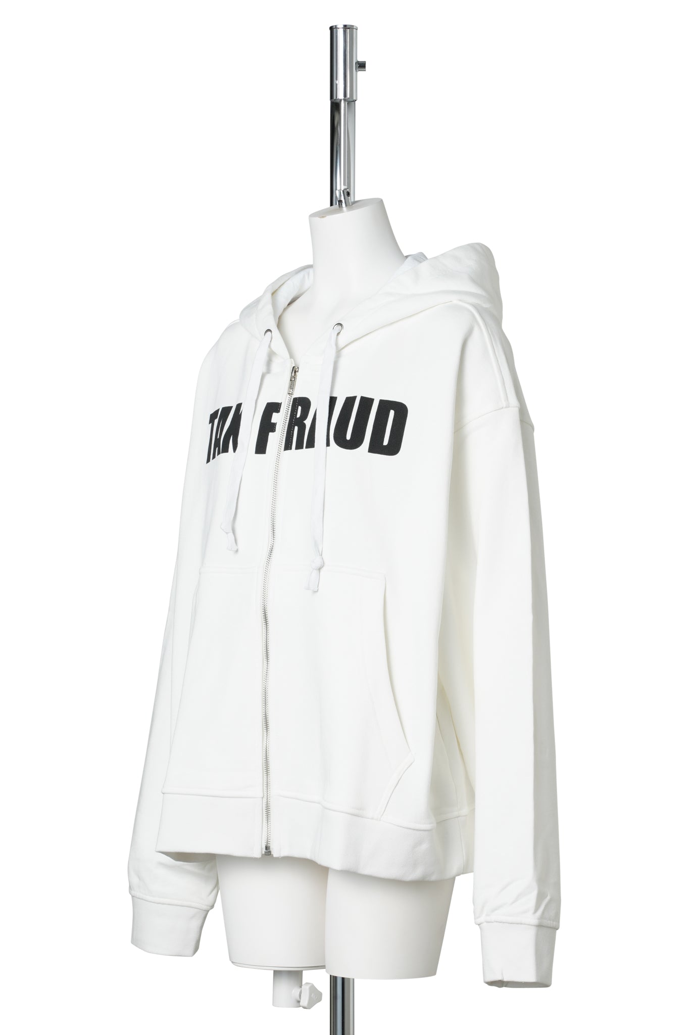 TAX FRAUD HOODIE / WHITE