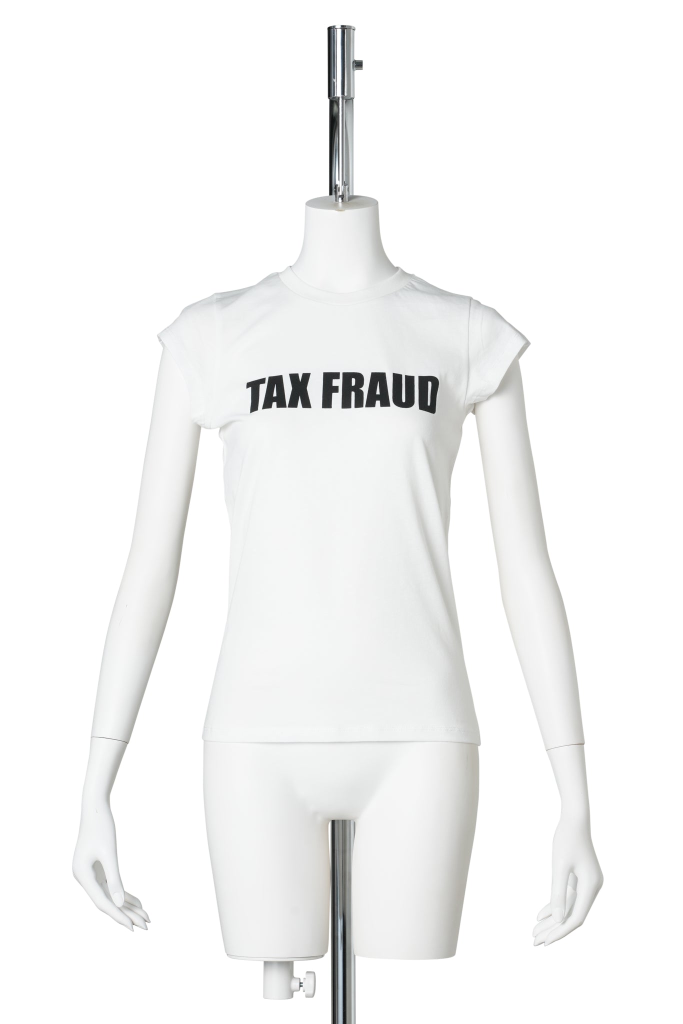 TAX FRAUD BABY TEE / WHITE