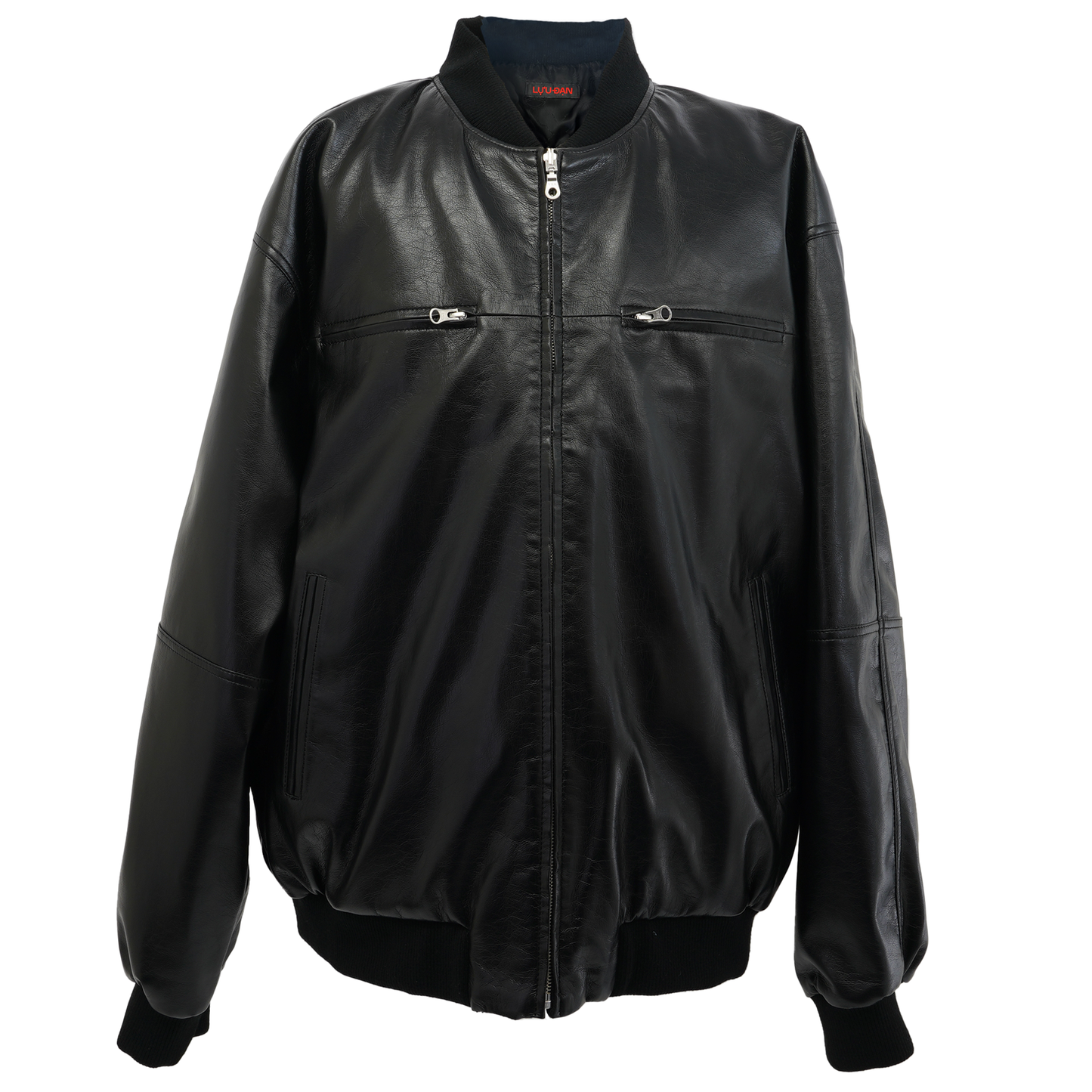 REVERSIBLE 80'S HONG KONG LEATHER JACKET / BLACK GR8