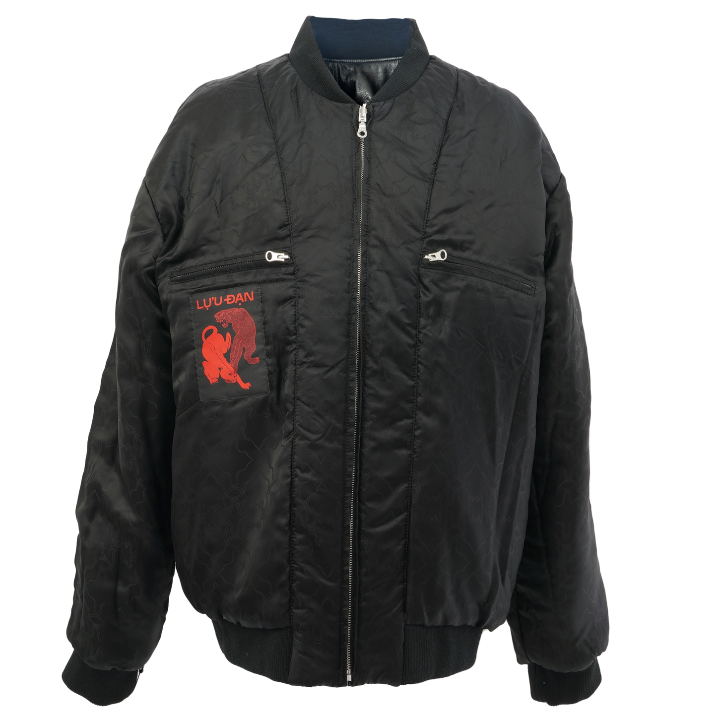 REVERSIBLE 80'S HONG KONG LEATHER JACKET / BLACK GR8