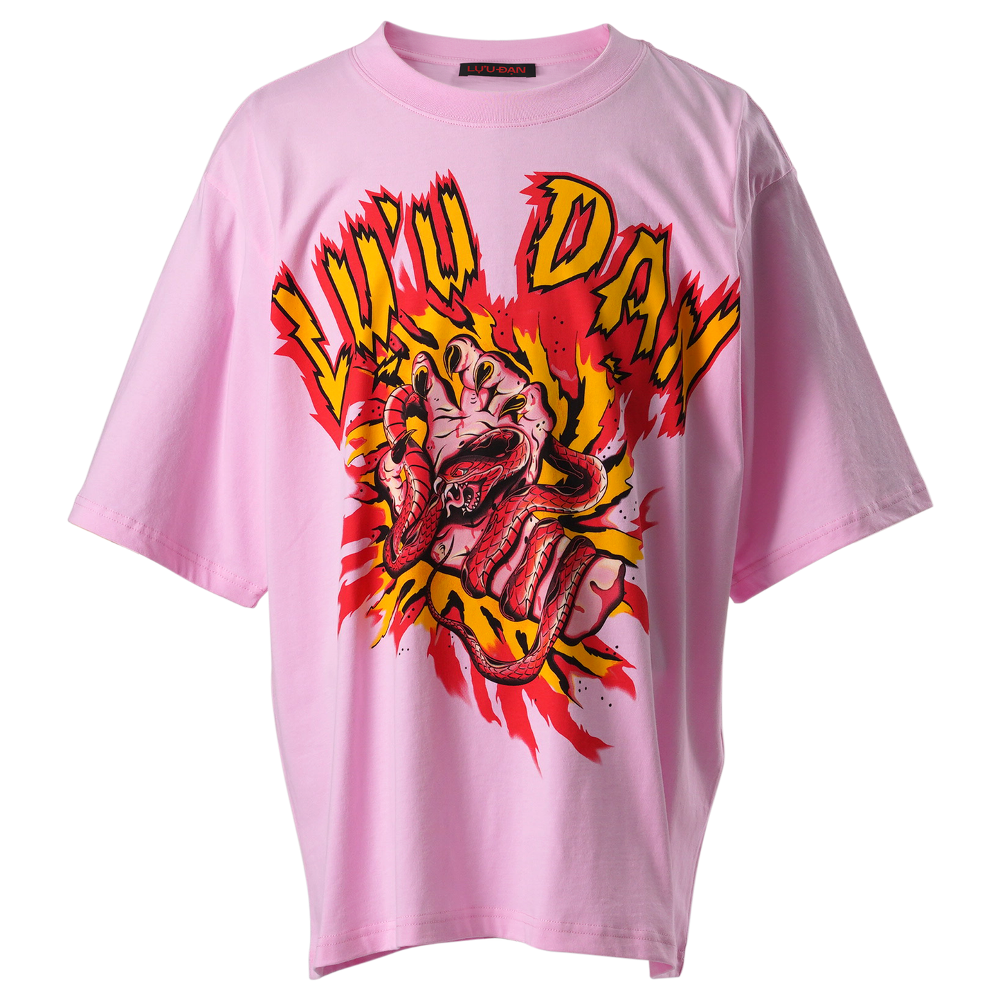 GRAPHIC TEE / BABY PINK/MANIC HAND