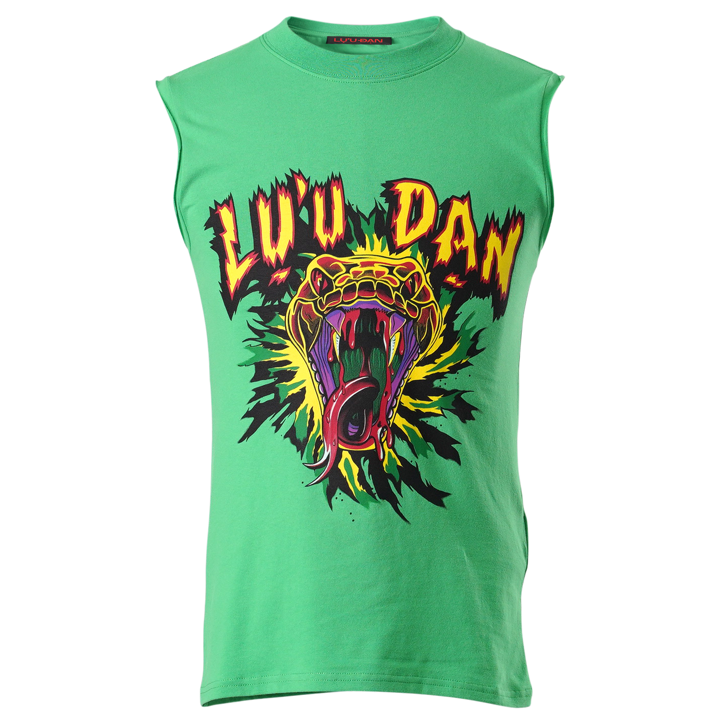 SLEEVELESS TEE / LIZARD GREEN