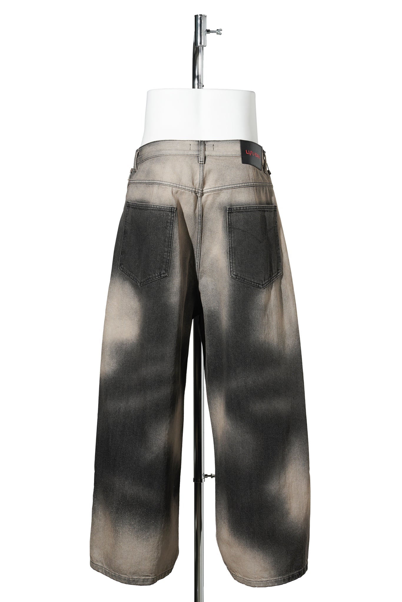 SIDE ZIP JEANS / DEEP STAIN