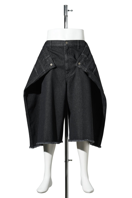 MAXI SHORTS / RINSED BLACK