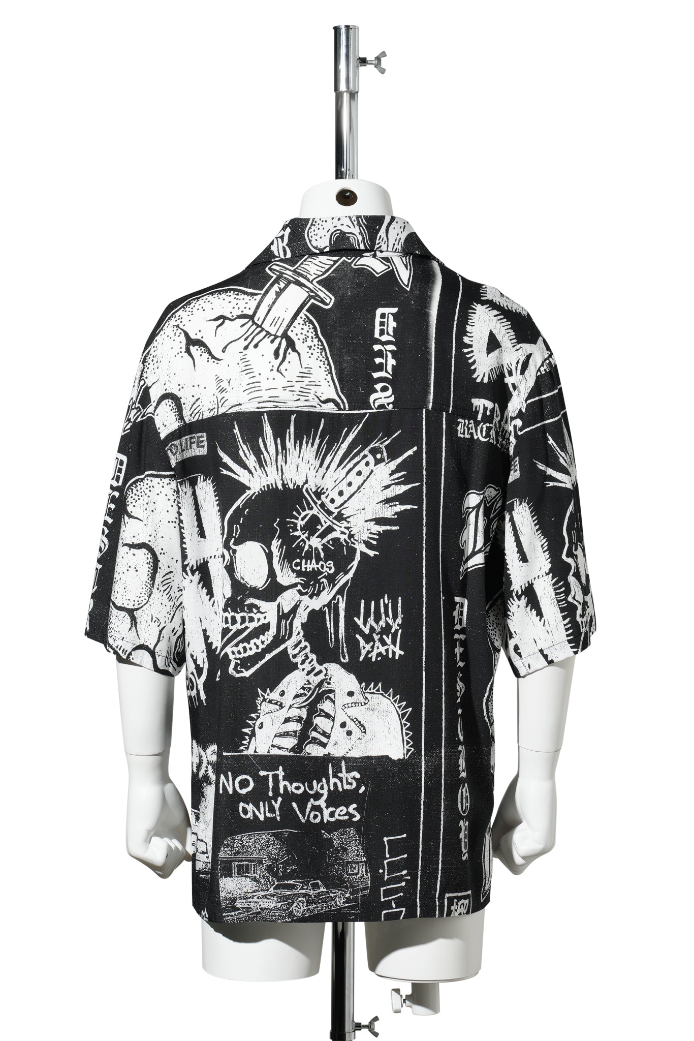 SHORT SLEEVE SHIRT / PUNK FLYER (WHITE)
