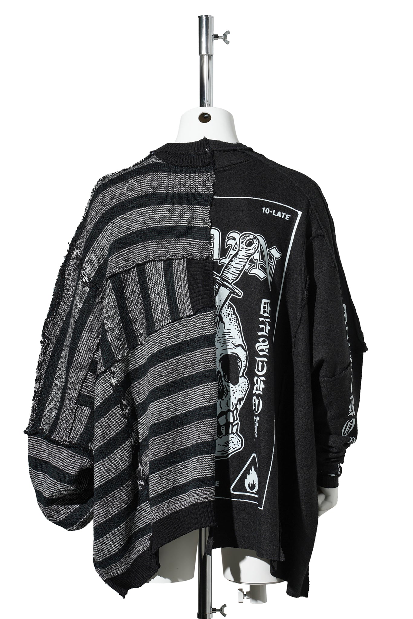 DOWN CYCLED SWEATER / BLACK