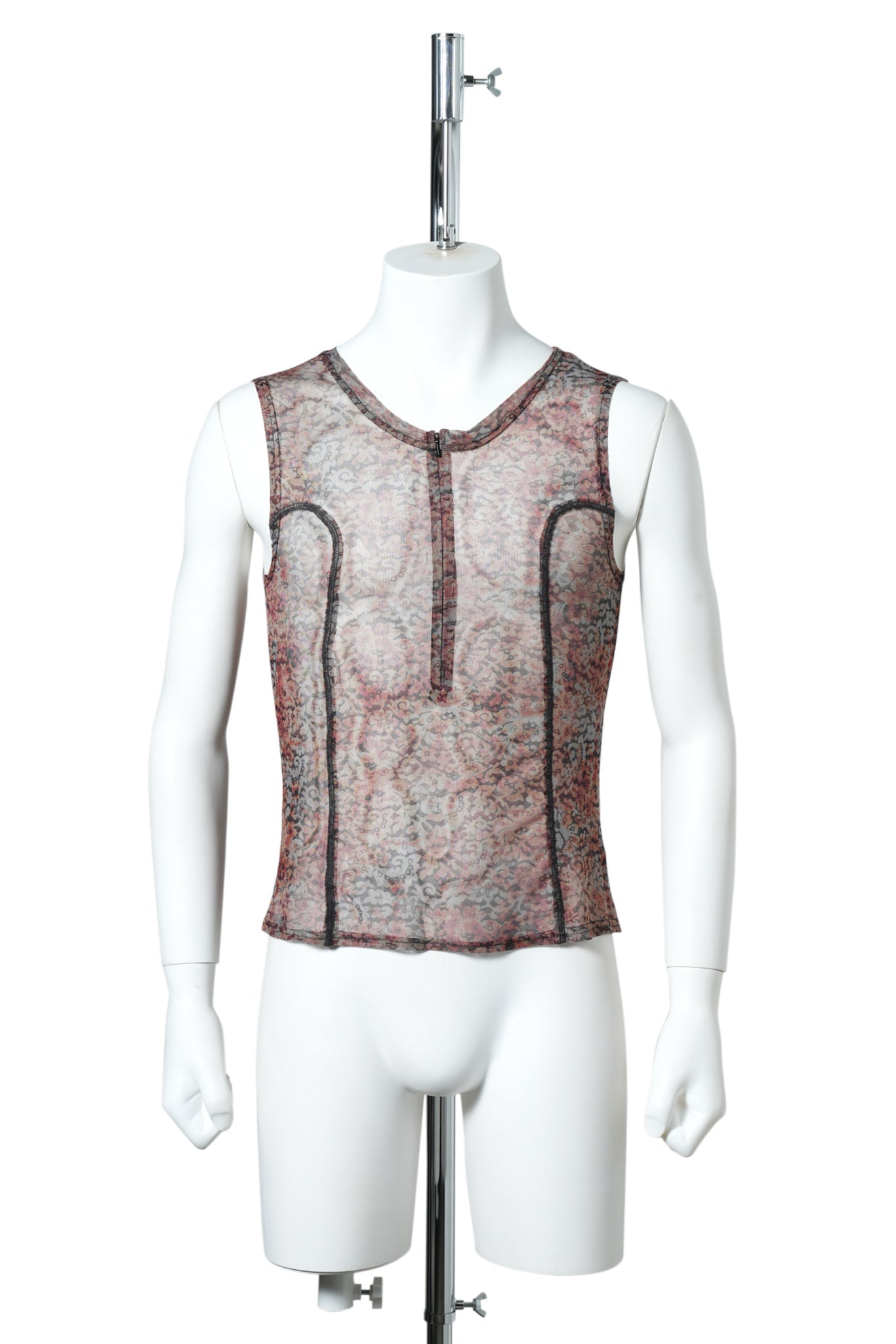 BEN MESH TANK / DARK RUST