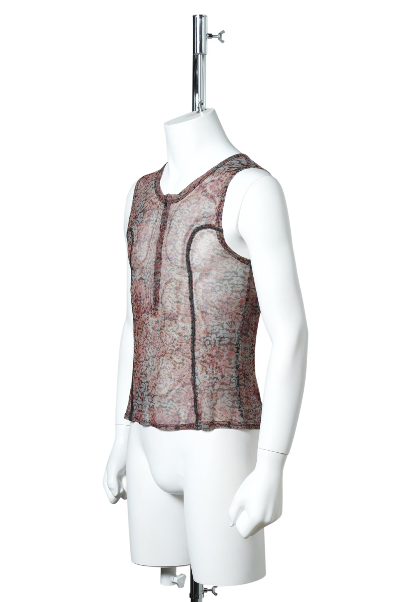 BEN MESH TANK / DARK RUST