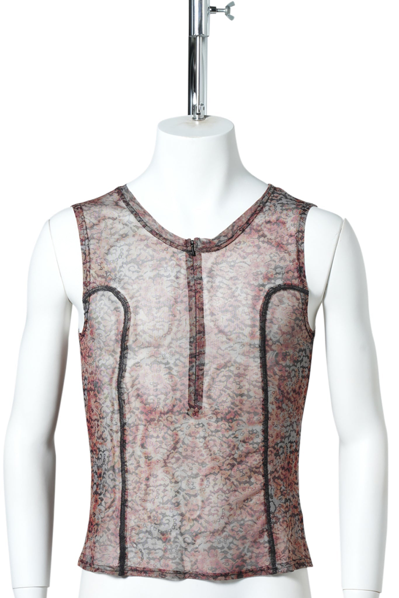 BEN MESH TANK / DARK RUST