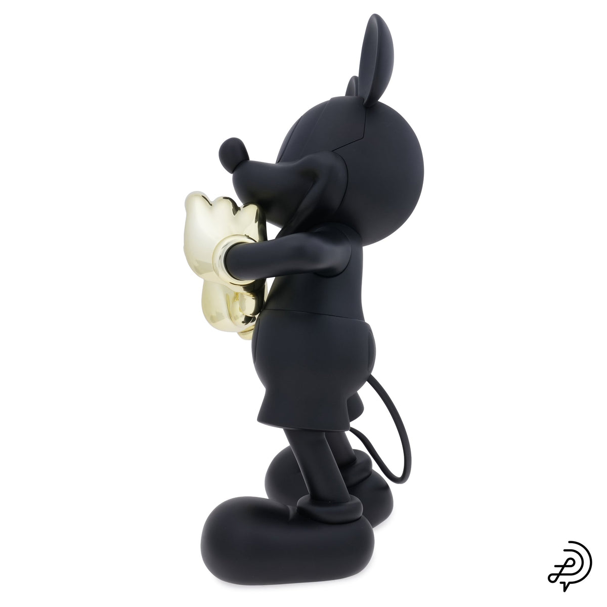 MICKEY WITH LOVE 30cm BY KELLY HOPPEN / 90:MATT BLACK & CHROMED GOLD