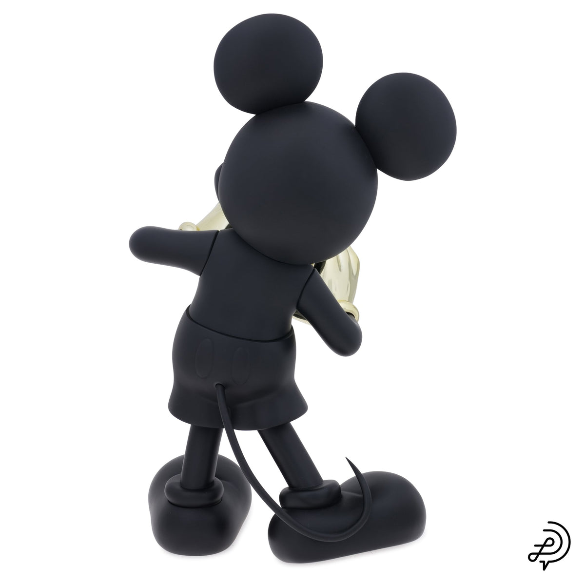 MICKEY WITH LOVE 30cm BY KELLY HOPPEN / 90:MATT BLACK & CHROMED GOLD