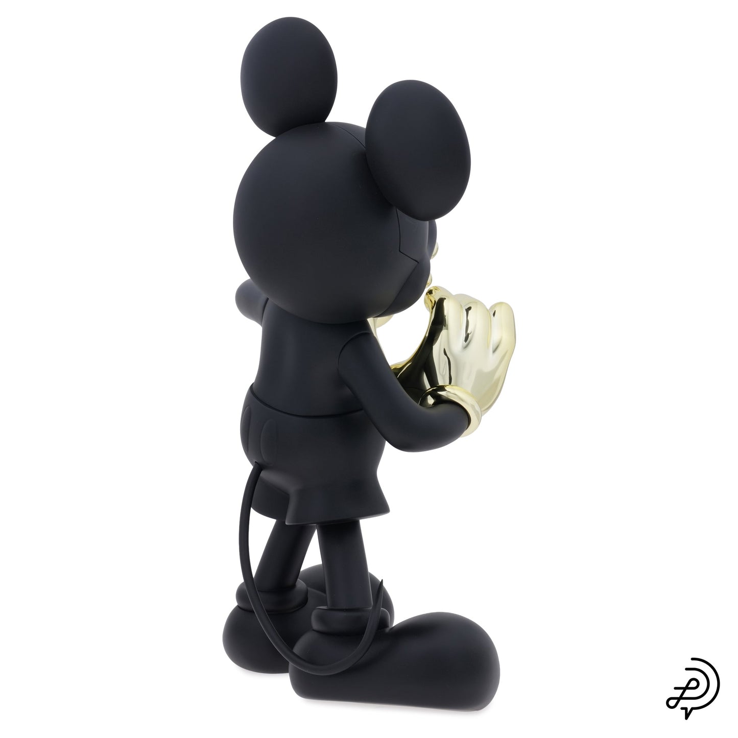 MICKEY WITH LOVE 30cm BY KELLY HOPPEN / 90:MATT BLACK & CHROMED GOLD