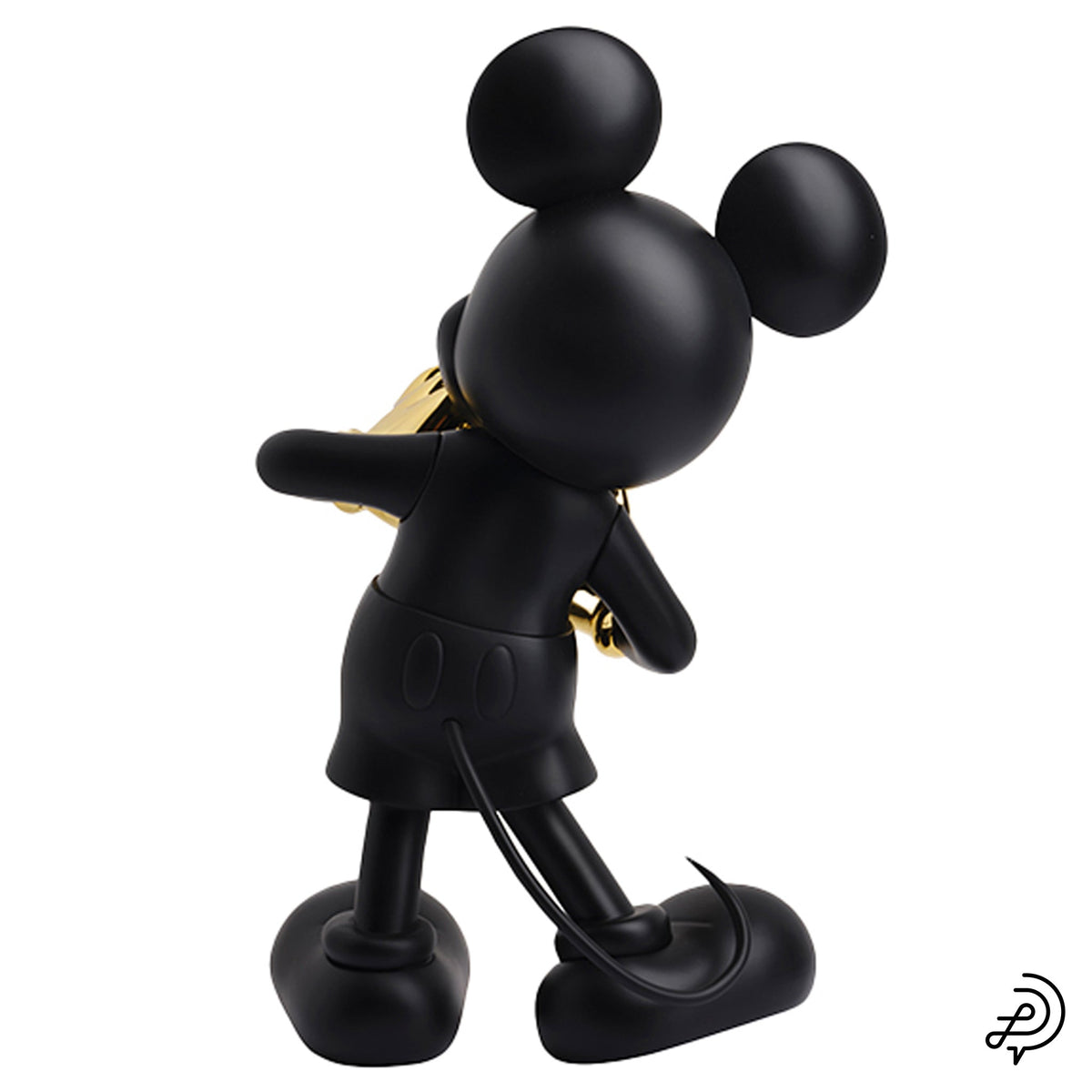 MICKEY WITH LOVE 30cm BY KELLY HOPPEN / 90:MATT BLACK & CHROMED GOLD