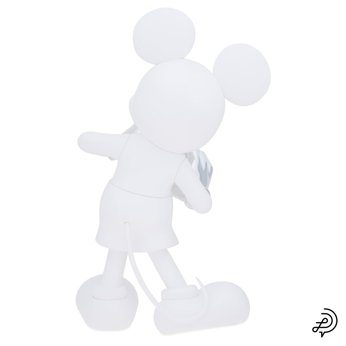 MICKEY WITH LOVE 30cm BY KELLY HOPPEN / 10:MATT WHITE & CHROMED SILVER