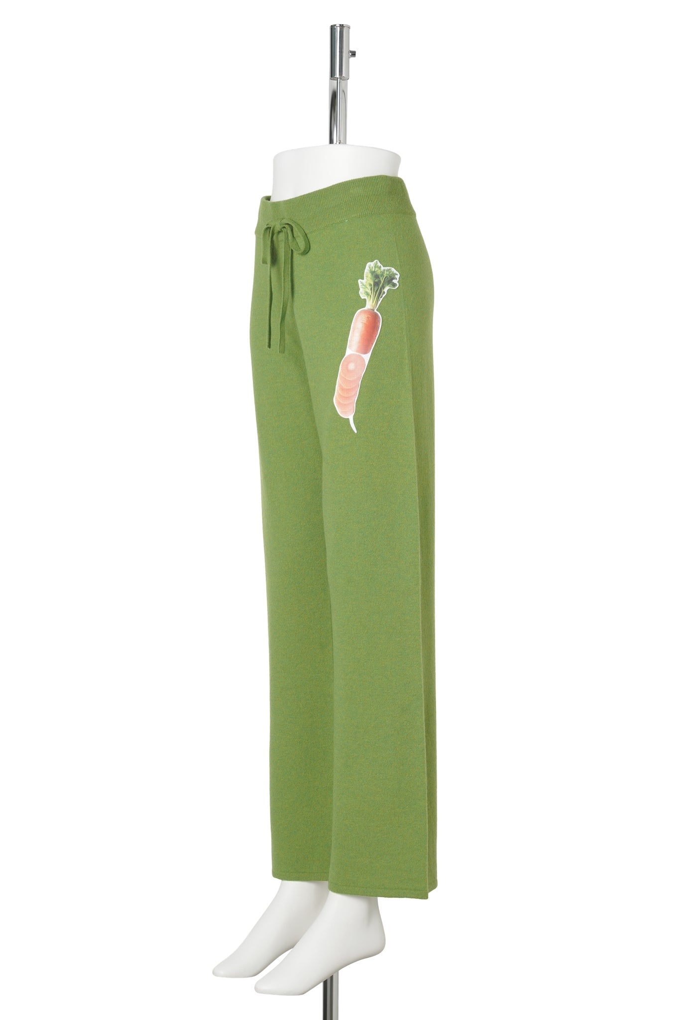 CARROT PATCH KNITTED TROUSERS / CARROT PATCH W/ LIME