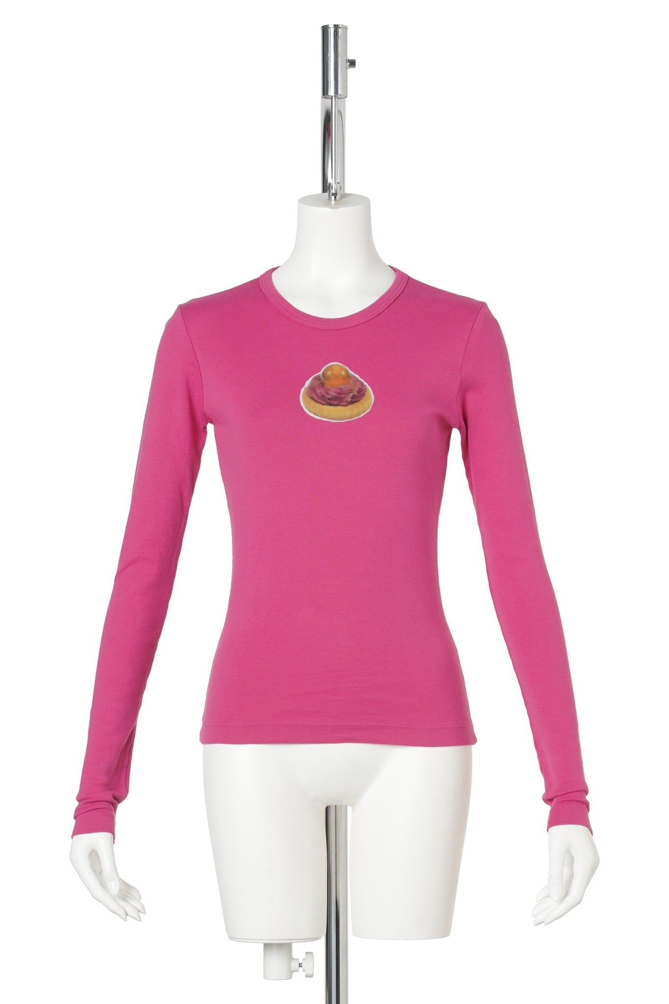 QUEREMOS PASTELES TARTLET PATCH LONG SLEEVE TEE / TARTLET W/ PINK
