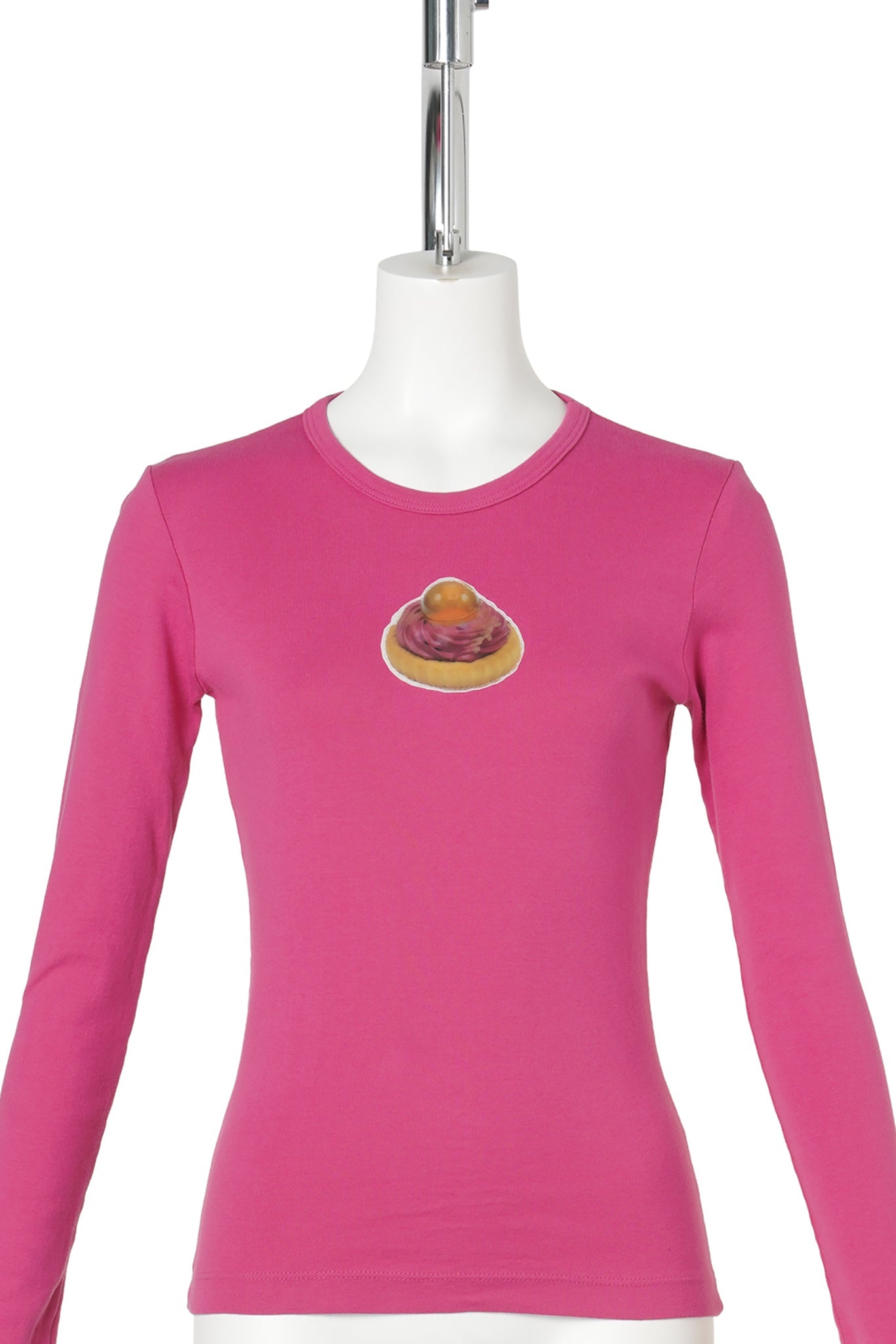 QUEREMOS PASTELES TARTLET PATCH LONG SLEEVE TEE / TARTLET W/ PINK