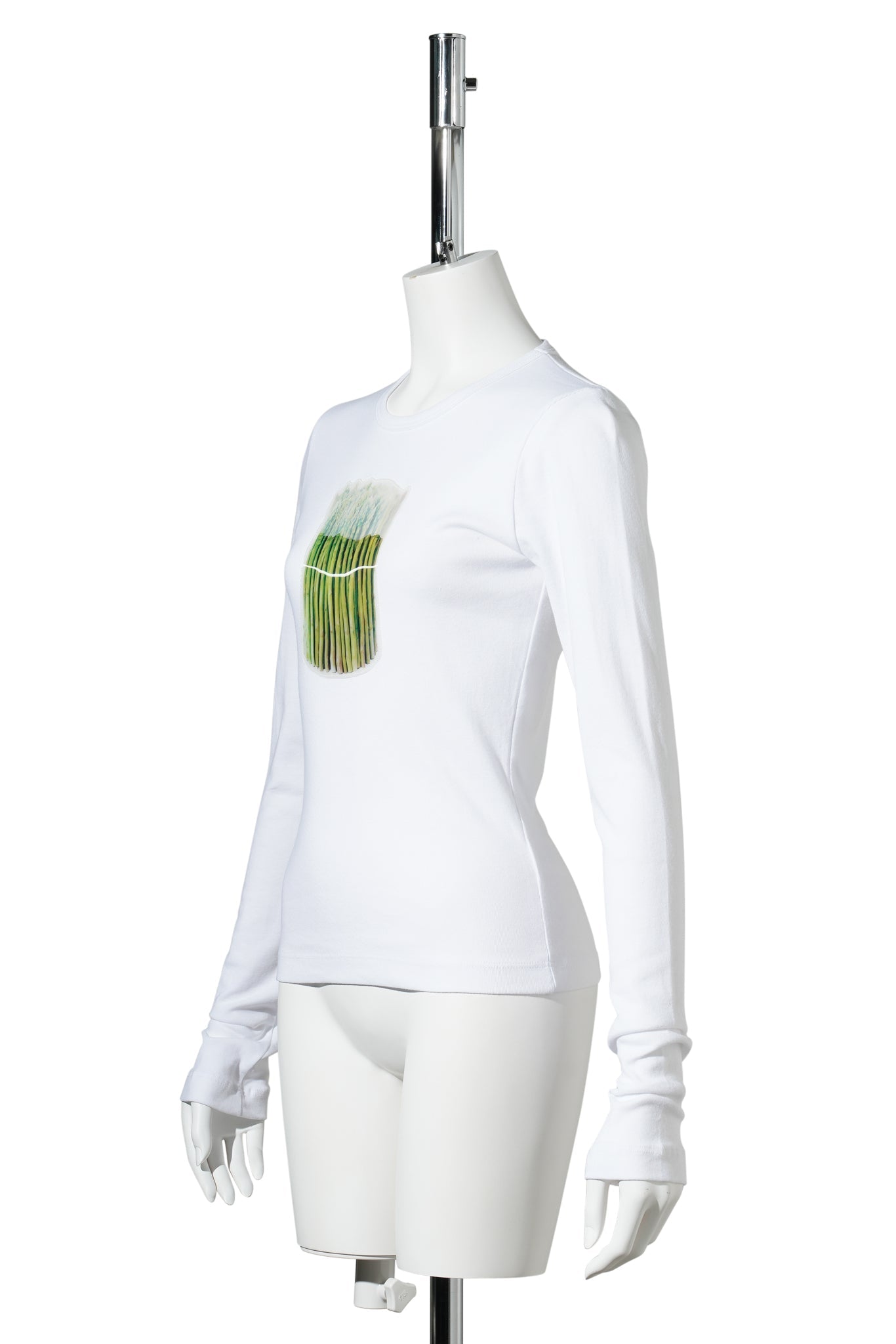 ASPARAGUS LONGSLEEVE / WHITE W/ASPARAGUS