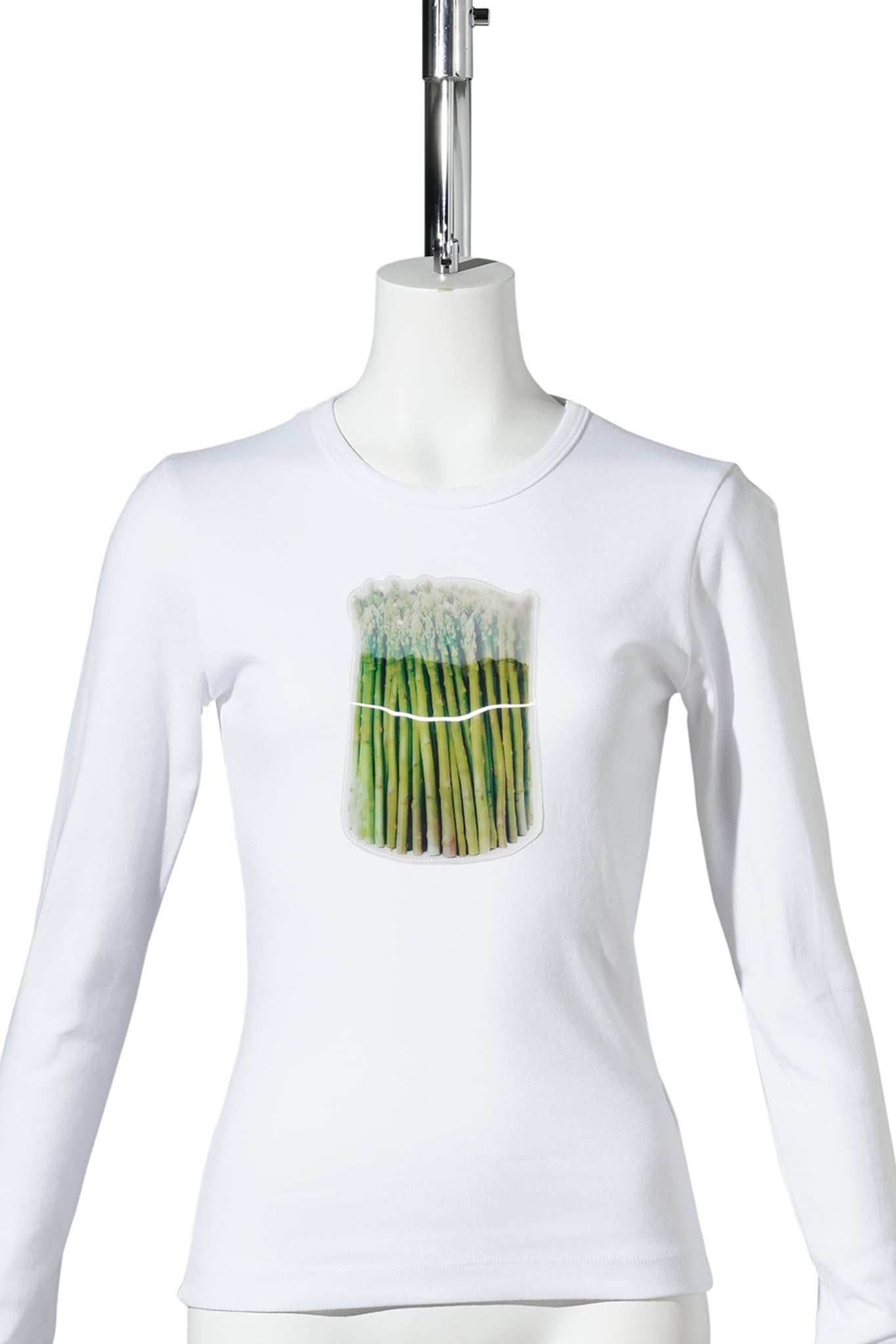 ASPARAGUS LONGSLEEVE / WHITE W/ASPARAGUS
