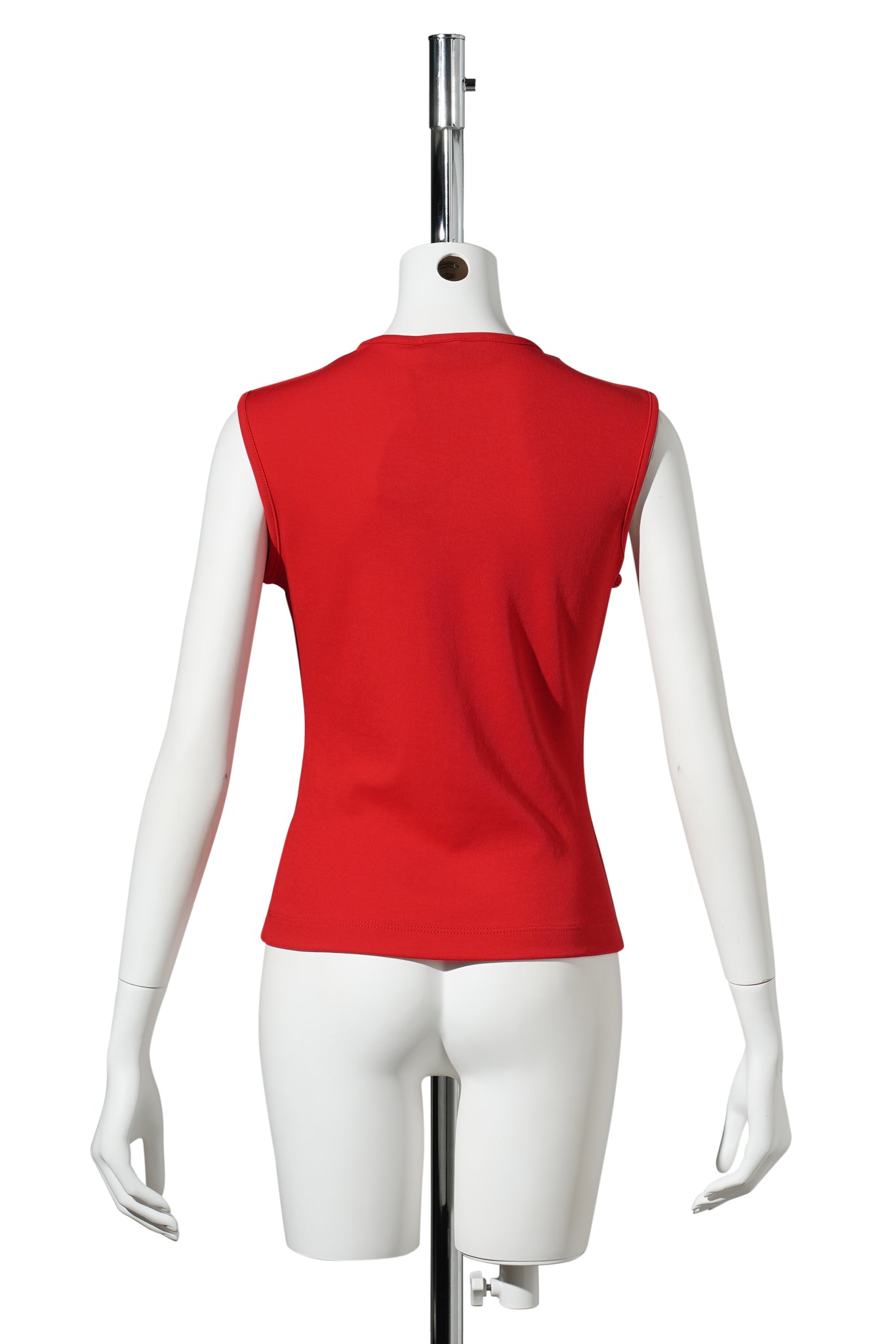 CREW NECK FLOWER PATCH TANK / RED W/FLOWER