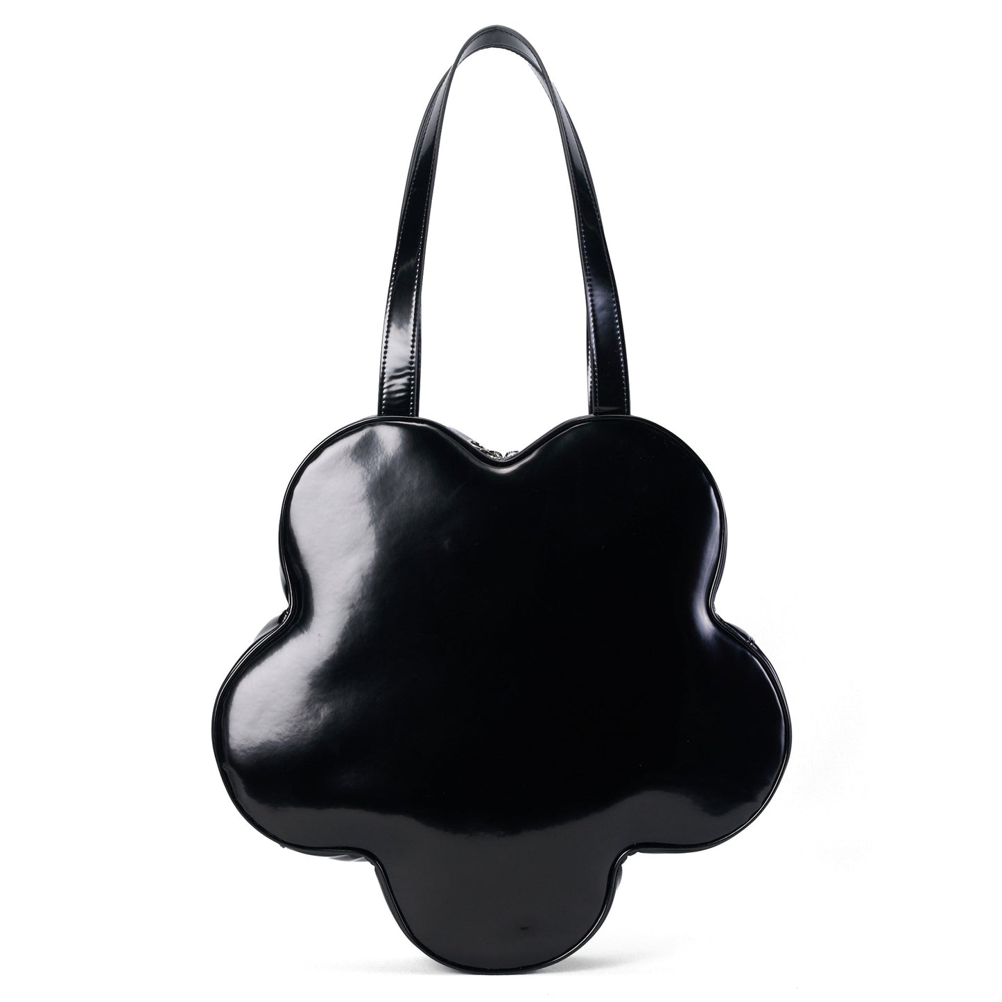 FLOWER TOTE / BLACK LEATHER