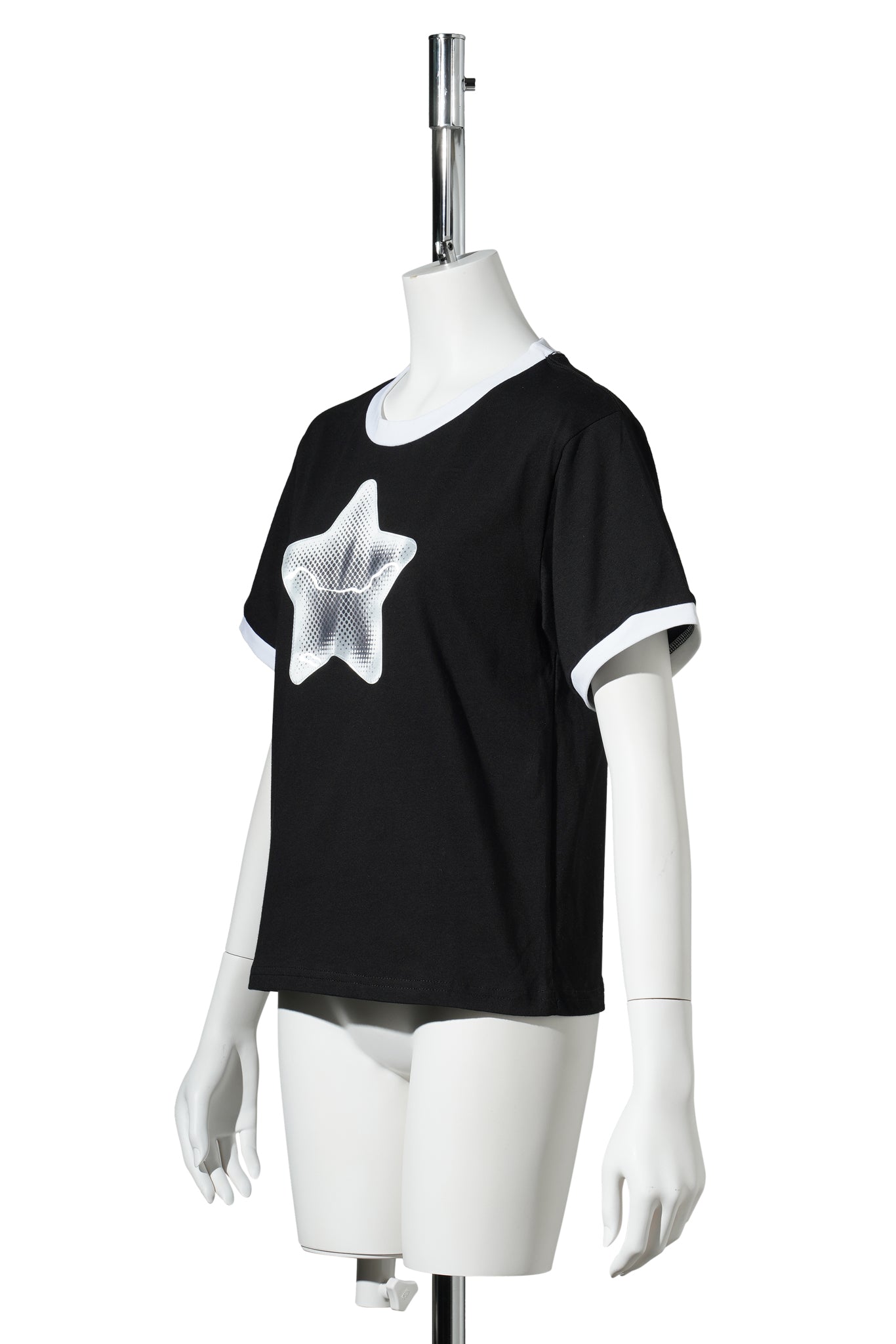 STAR RINGER TEE / BLACK W/STAR