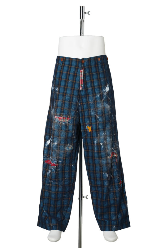 CLOWN PLAID TROUSERS / BLUE CHECK