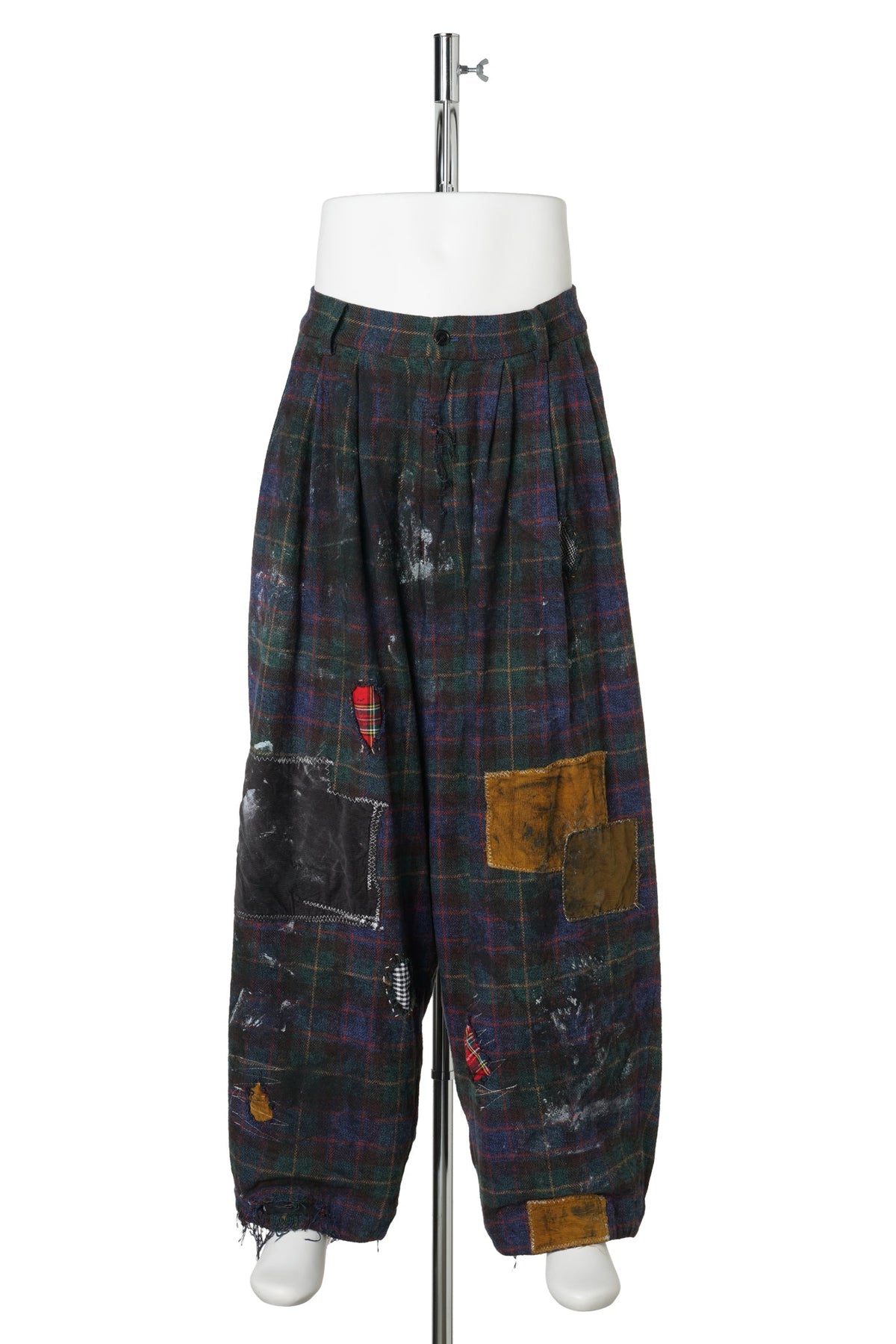 PIERROT TROUSERS / GREEN CHECK